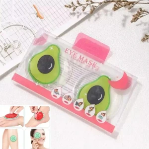 Göz Maskesi Sıcak ve Soğuk Kullanım Jel Maske - Avakado