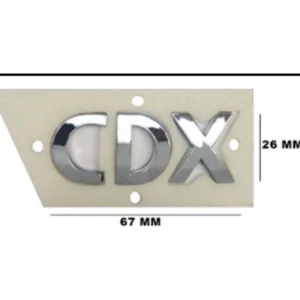 Cdx Krom Bagaj Yazısı 3A 3D 3ABS