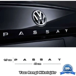 Vw Passat Bagaj Yazısı Plastik 45CM x 1.7cm B5-B6-B7-Cc-B8 Uyumlu (455649623)