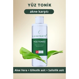 Yüz Tonik Salisilik Asit Aha+Bha Aloe Vera Aydınlatıcı Yüz Temizleme Toniği 200 ml