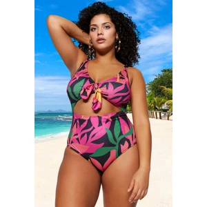 Konforlu Plus Size Mayo Tasarım Büyük Beden Şık Detaylı Rahat Kesim Battal Boy