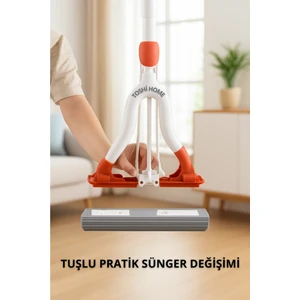 Toshi Kelebek Sıkma Mekanizmalı Sünger Paspas Mop