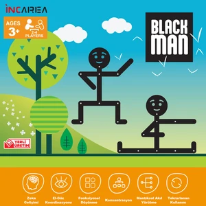 İncarea Black Man / Bionic Man Çöp Adam Eğitici Aktivite Oyuncağı