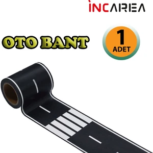 Otobant Eğitici ve Eğlenceli Yol Yapım Bandı - Çocuk Trafik Bantı- Oyuncak Araba Yol Bandı
