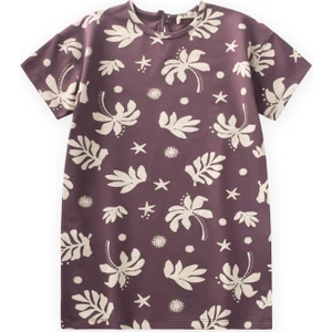 Tunik T-Shırt 4-12 Yaş Mürdüm