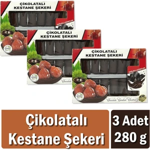Çikolatalı Kestane Şekeri 280 gr x 3 Adet