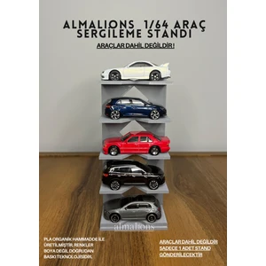 1/64 Ölçek Araç Sergileme Standı (5 Araçlık) - Araçlar Dahil Değildir!
