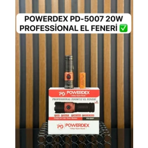 PD-5007 Profesyonel Şarjlı 20W 1000 Lümen El Feneri