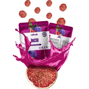 Refresh Chips Freeze Dried Incir - Dondurularak Kurutulmuş Meyve - Freeze Dry Meyve Kurusu 30gr