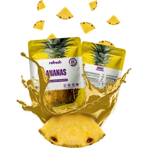 Refresh Chips Freeze Dried Ananas - Dondurularak Kurutulmuş Meyve - Freeze Dry Meyve Kurusu 20GR