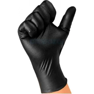 Gloves Elmasdokulu Siyah Nitril Eldiven, Paketi 50 Li