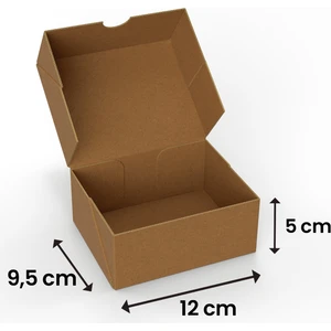12X9,5X5 - 25 Adet Kesimli Kutu - Internet ve Kargo Kutusu