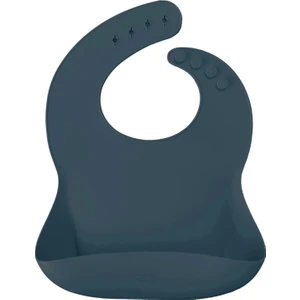 Oioi Basics Silikon Mama Önlüğü Deep Blue