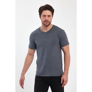 Alexander Gardi Alexandergardı V-Yaka Streç Basic T-Shirt (E22-74600)