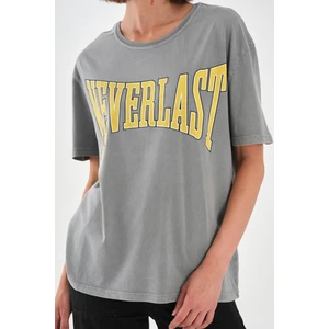 Alexander Gardi ALEXANDERGARDI Baskılı Antrasit Basic T-shirt