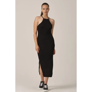 Alexandergardı Yırtmaçlı Fitilli Elbise (B21-46800)