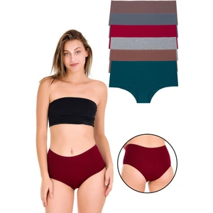 Kadın Bato Külot Karışık Renkli 6'lı Paket - KTS2092-7