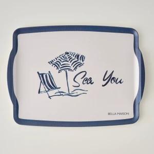 Marine Melamin Tepsi Mavi (42X31 Cm)