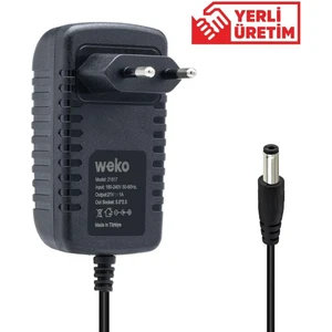 21 Volt - 1 Amper 5.5*2.5 Uçlu Priz Tipi Adaptör