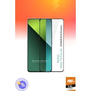 2 Adet Xiaomi Redmi Note 13PRO 4g Tam Kaplayan Anti Statik Temperli Kırılmaz Cam Ekran Koruyucu