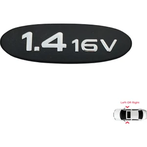 Bross Otomotiv Renault Clio MK2 İçin Siyah 1.4 16V Sağ veya Sol Kapı Bandı Monogram Amblemi Çıta Yazısı 7700438090