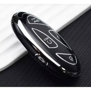 Hyundai Yeni Tucson Ioniq Kona Elantra Anahtar Kılıfı Siyah/gümüş 5 Tuşlu Model 2.resime Bakınız