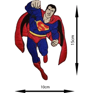 Ütü ile Yapışan Arma - Patch - Superman Modeli (15CM x 10CM)