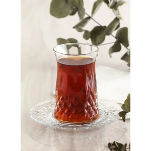 Odin Çay Seti Çay Takımı 12 Parça Çay Bardağı Takımı Tabağı 6 Kişilik