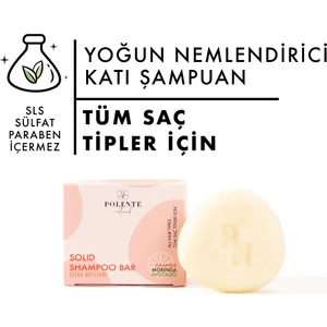 Polente Natural Yoğun Nemlendirici Katı Şampuan / Tüm Saç Tipleri (110 gr)