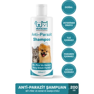Kedi Köpek Parazit Şampuanı Iç Dış Parazit Karşıtı Kuru Şampuan Bit Pire Parazit Kene Tüy Tarağı Tasması Ile Kullanıma Uygundur