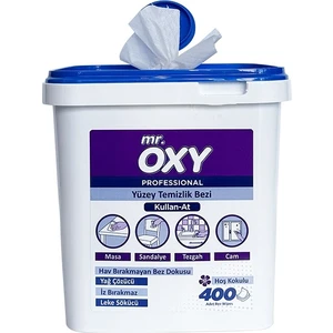 Mr. Oxy Profesyonel Yüzey Temizlik Mendili 400'LÜ