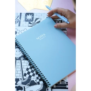 Victoria's Journals Sylcon Spiralli Defter.pp Kapak. 80 Gr. Ivory, 60 YAP.179X252 mm .kareli.lacivert