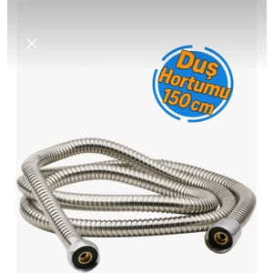 Duş Hortumu Çelik Örgülü Banyo Spiral Hortumu 150 cm