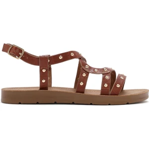 Kadın Taba Kroko Sandalet 25SFE4642E3