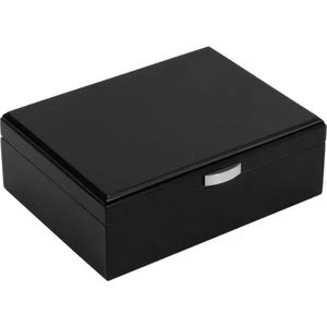 Küçük Mat Siyah Humidor Puro Kutusu Küllük Makas Seti RD26