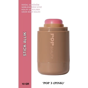 Doğal Görünüm, Nemlendirici Etkili, Yanak ve Dudak Renklendirici Stick Allık, Pink