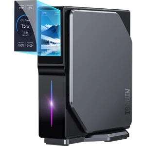 S1-x2 N100 12.Nesil 32GB DDR4 1TB NVMe WiFi 6 BT 5.2 LCD Ekranlı Windows 11 Pro Mini PC