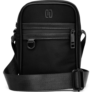 Erkek Siyah Mini Kumaş Postacı Çantası 25SBD30116F