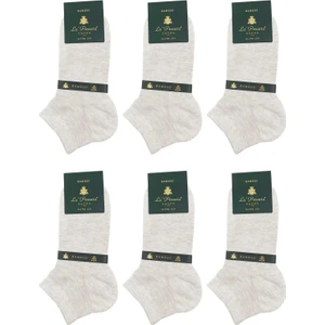 Latte Düz Ultra Lüks 6'lı Bambu Yarım Erkek Çorap CRP340