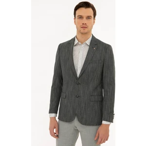 Erkek Siyah Slim Fit Ceket 50219558-VR046