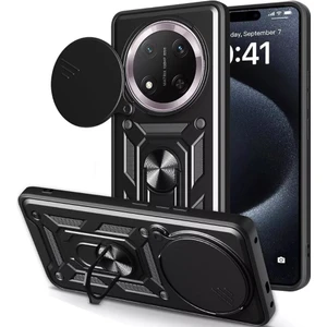 Honor Magic 7 Lite Kılıf Sürgülü Yüzüklü Standlı Pars
