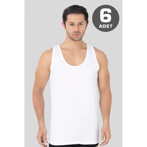 Arma Yıldız Beyaz Erkek Premium Atlet 6'lı Paket