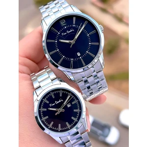 Pierre Cardin Bay ve Bayan Çiftlere Özel Çelik Kordon Çift Kol Saati 30 mt Su Gecirmez CF.PR80008.M1