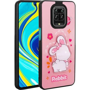 Xiaomi Redmi Note 9 Pro Kılıf Parlayan Kabartmalı Ikonik Figürlü Silikon Kapak Kılıf