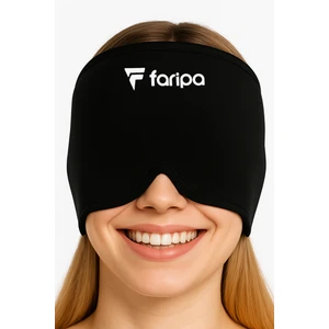 Mıgren ve Baş Agrısı Giderici Başlık Şapka, Çift Katmanlı Soğuk ve Sıcak Terapi Medikal Jel (Siyah)