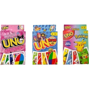Kuromi Uno + Brawl Stars Uno + Pokemon Uno Oyun Kartları - 3 Lü Set