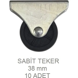 Ofis Koltuk Dolap Etejer Için 38'lik Sabit Teker (10 Adet)