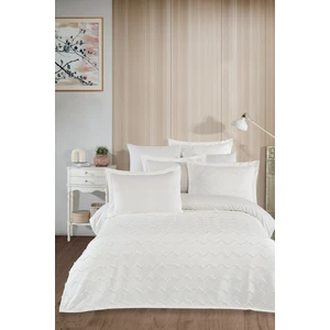 Inci Nevresimli Yatak Seti 7 Parça Krem