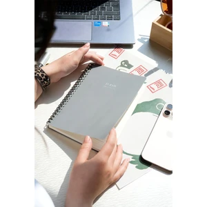 Victoria's Journals Sylcon Spiralli Defter Today PP 100 Gr. Ivory,a5 Siyah