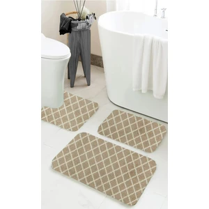 Royal Shaggy 3'lü Banyo Paspası Seti Kaymaz Taban Yıkanabilir